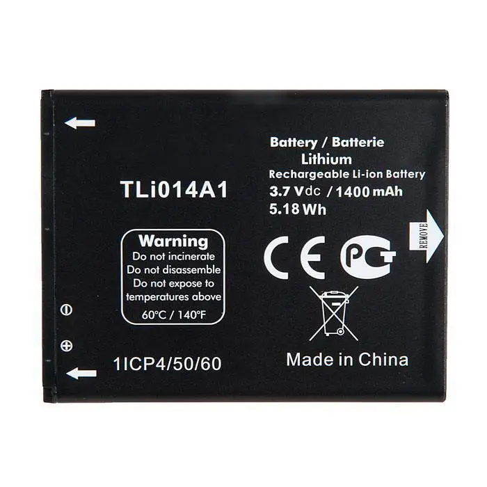 Аккумулятор 1400 мАч для Alcatel One Touch Pop D3 (TLi014a1/CAB60B0000C1) 4005D 5020D 5020T 5021E MTC 970 972 + трек-код |