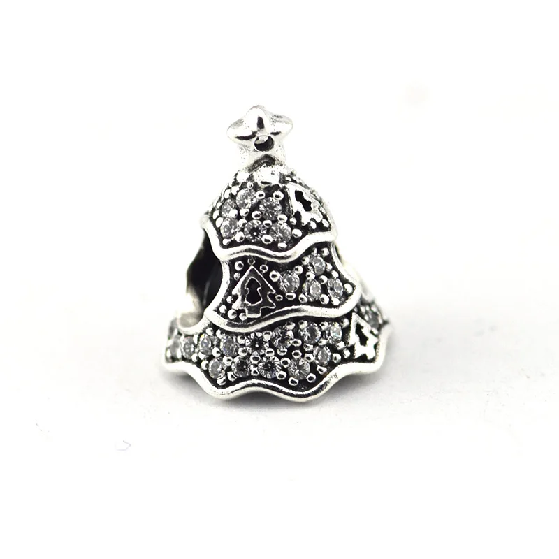 Fits For Pandora Charms Bracelets 100% Sterling Silver Jewelry Fits for Pandora Charms Bracelets 100% Sterling Silver Jewelry Twinkling Christmas Tree Beads with Clear CZ Free Shipping -in Beads from Jewelry ... - Fits For Pandora Charms Bracelets 100% Sterling Silver Jewelry