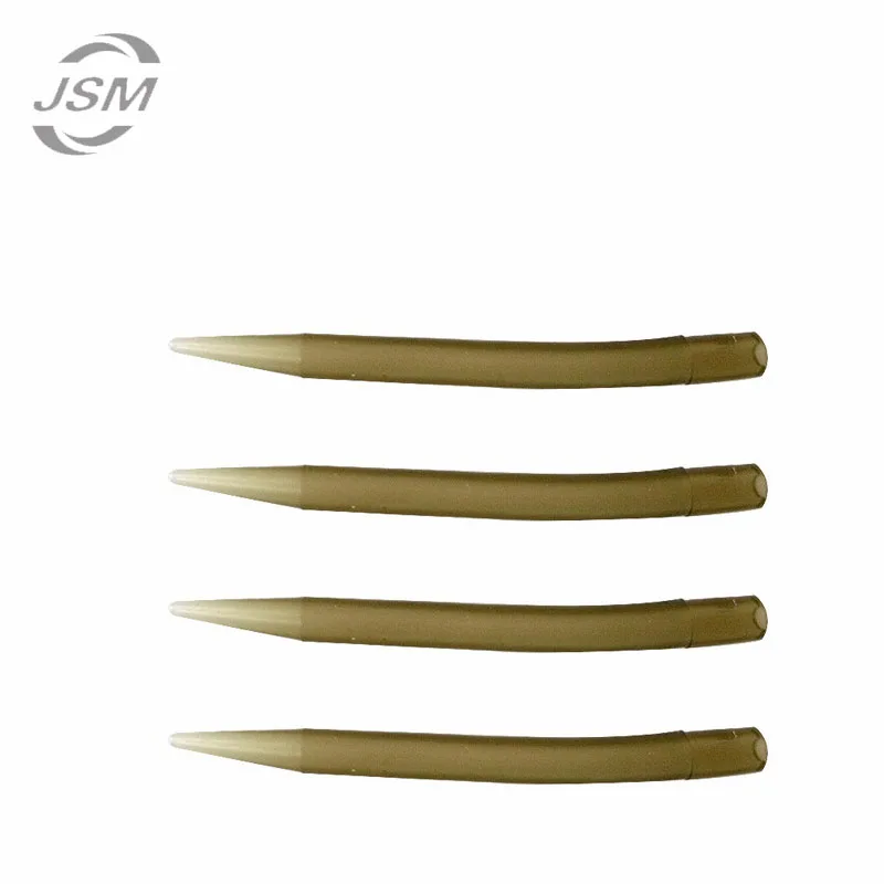 

JSM 30pcs/lot Carp Fishing hook Anti Tangle Sleeves Transparent Rubber Carp Rigs Swivels Connector tools Carp Fishing Tackle