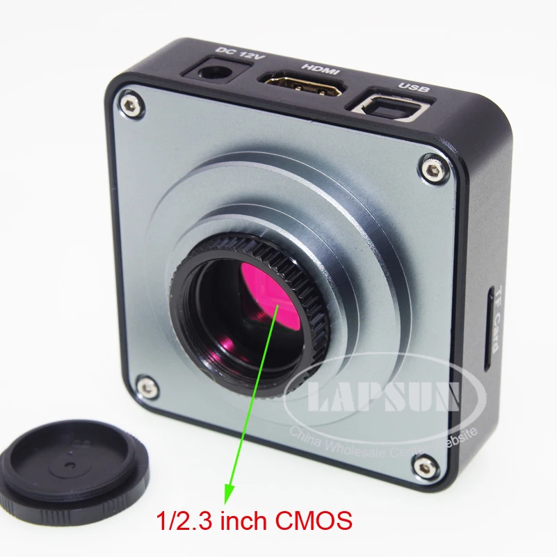 Lapsun 10X 360X зум объектив 21.0MP HD промышленный лабораторный микроскоп камера 2K @ 30FPS HDMI