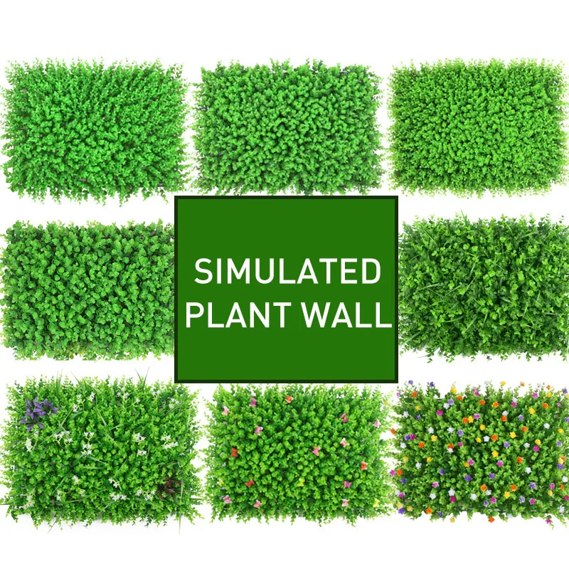 

Artificial Grass Green Planting Wall Simulated Plant Wall Decoration Living Room Background Flower Eugali Plastic Lawn Balcony