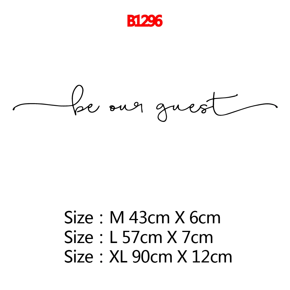 Removable be our guest Text Vinyl Wall Sticker Home Decor Stikers For Living Room Art Decals Bedroom Home Party Decor Wallpaper