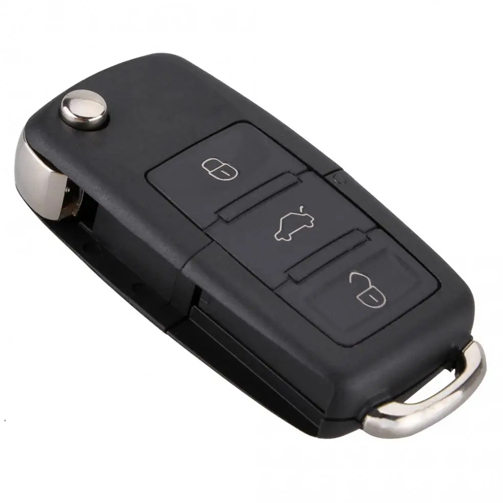 Черный чехол для ключей без чипа с 3 кнопками Volkswagen B5/Passat|chips case|chip car keychip keys |