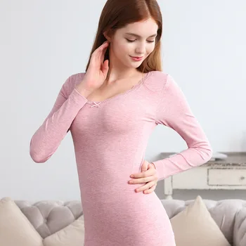 

Female skimming shaperwear set thin lace bodysuit girl thermal lingerie set