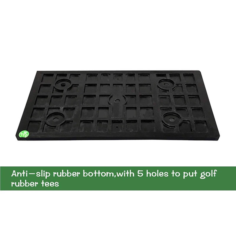 FUNGREEN задний двор коврик для гольфа 24 ''x 13'' нескользящая резиновая Нижняя двухцветная мини-коврик для гольфа с длинной и короткой травой