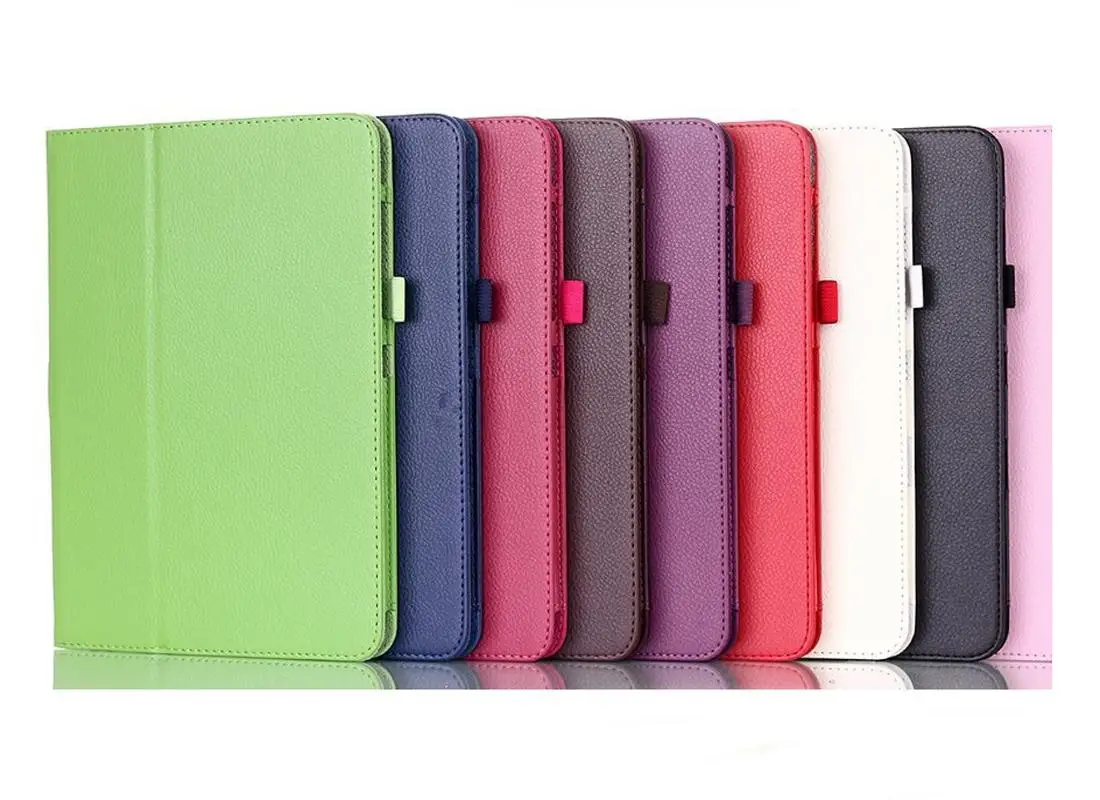 

Folio Soft Lichee Pattern Leather Stand Case Cover For Samsung Galaxy Tab 4 10.1 T530 T531 SM-T530 10.1" Tablet case