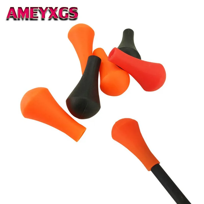 

24/50Pcs Archery Soft Rubber Arrowhead Rubber Arrow Tips Fit 6mm/8mm Arrow Shaft Blunt Broadheads Shooting Pactice Accessories