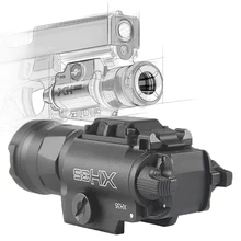 XH35 оружие Тактический фонарь страйкбол двойной выход ультра-высокий белый светодиодный яркость стробоскоп Регулировка Оружие Охота