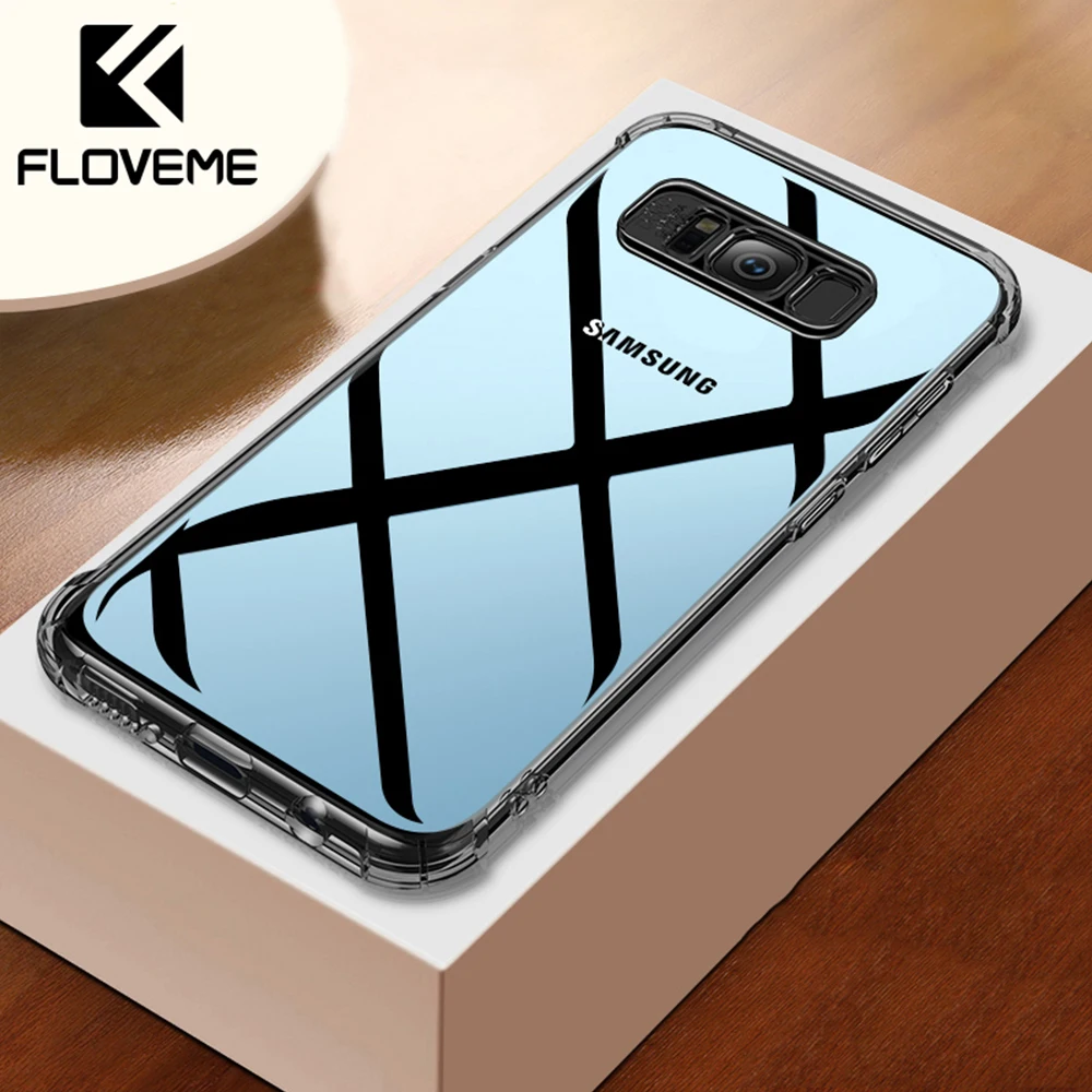 

FLOVEME Phone Case For Samsung S8 S8 Plus Note 8 Shockproof Soft Silicone Case For Samsung Galaxy S7 S9 Plus Note 8 9 Case Cover
