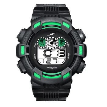 

Waterproof Luminous display Mens LED Digital Date Alarm Waterproof Rubber Sports Army Watch Wristwatch Water Resistant wholesale