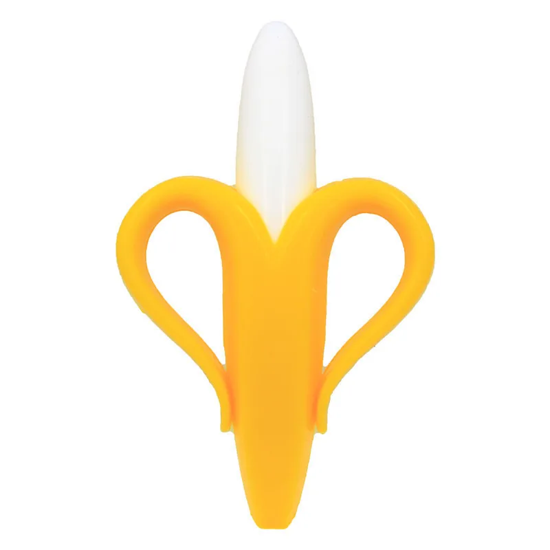Банановая молярная палка зубная щетка экологически безопасная детская силиконовая Прорезыватель кольцо детский Прорезыватель детский