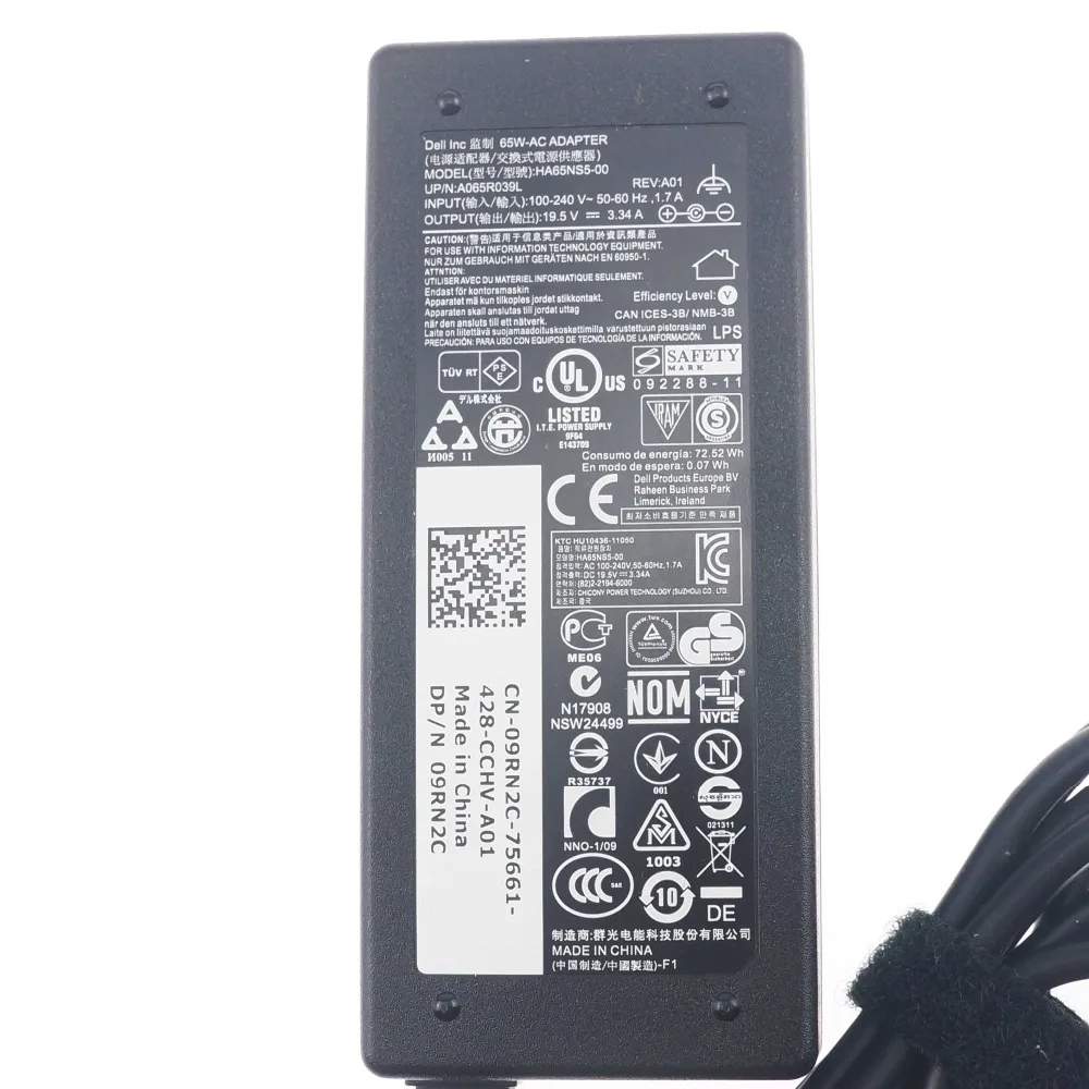 New 65W 19.5V 3.34A AC Power Adapter Charger for Dell Vostro 14 3445 3446 3449 9RN2C 09RN2C HA65NS5-00 A065R039L New 65W 19.5V 3.34A AC Power Adapter Charger for Dell Vostro 14 3445 3446 3449 9RN2C 09RN2C HA65NS5-00 A065R039L