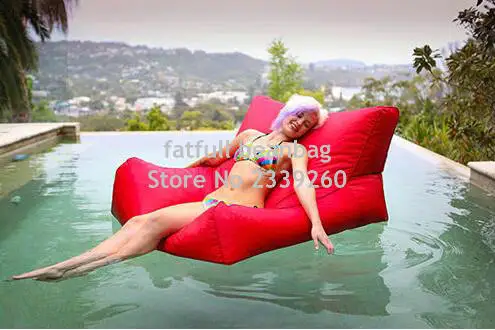 Cover only No Filler- cobalt blue Swimming Pool Floating Bean Bag Indoor/Outdoor Waterproof Lounge/Chair/Sofa