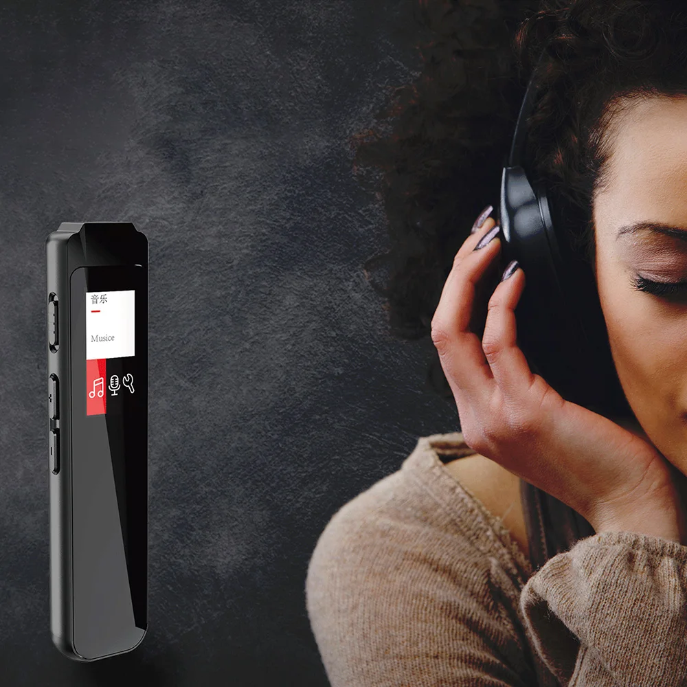 Большой памяти аудио Регистраторы с Mp3 проигрыватель с функцией записи Портативный HD USB подарок лекции интервью музыка