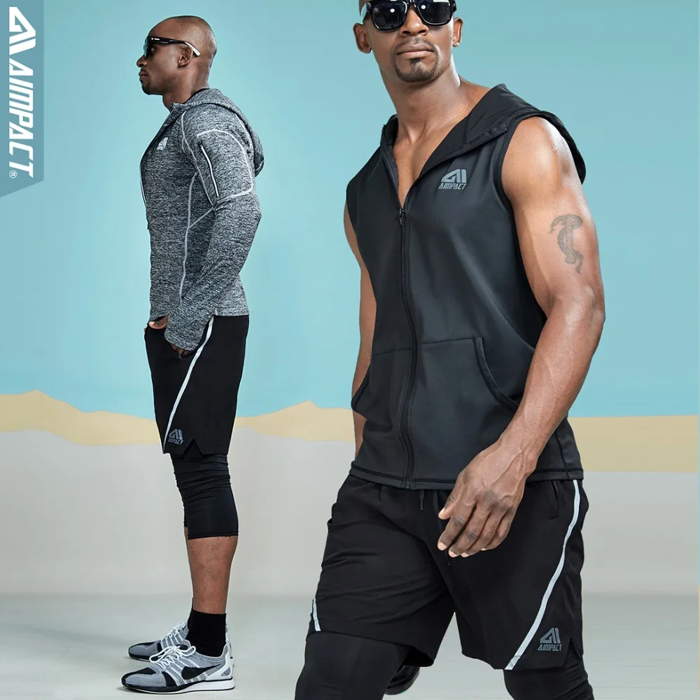 AIMPACT-Sporty-Shorts-for-Men-Elastic-Waist-Running-Gym-Training-Workout-Trunks-Outdoor-Biker-Casual-Hybird-Shorts-AM2060-854
