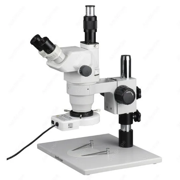 Widefield Zoom стерео микроскоп -- AmScope поставляет 2X-45X Ultimate с 80-светодиодным кольцевым