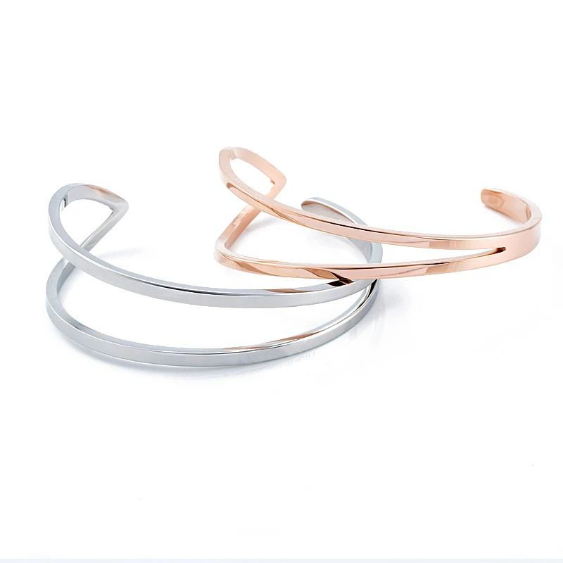 

Opening Size Lover's Bangle Titanium Steel Brand Quality Brief Women and Men Bracelets Bangles Jewelry