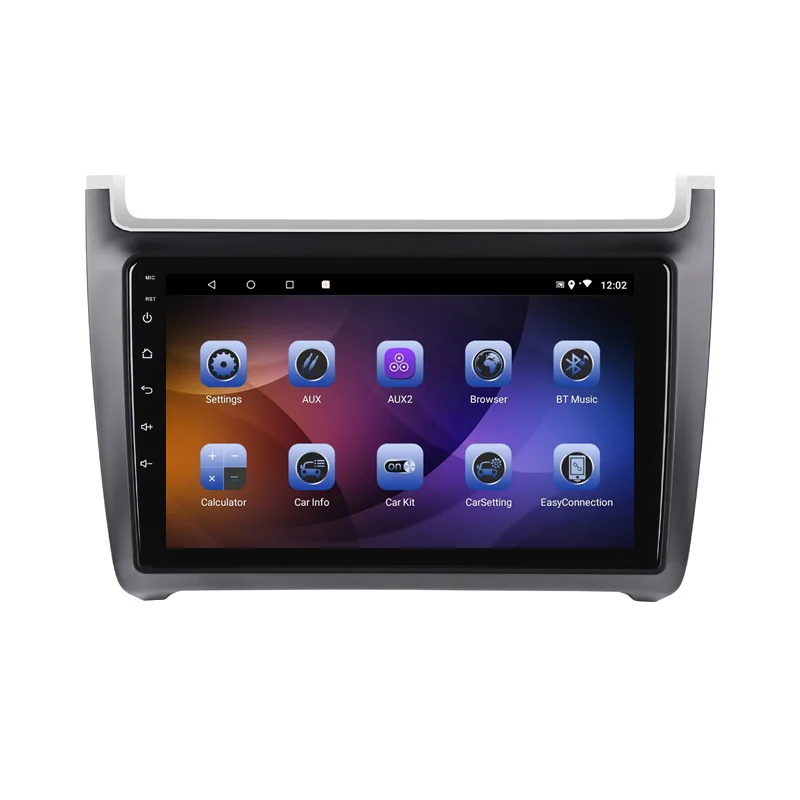 Cheap 10" 4G RAM 2.5D IPS 8 Core Android 9.1 Car DVD Multimedia Player GPS For Volkswagen vw polo 2011 2012 2013-2016 radio navigation 2