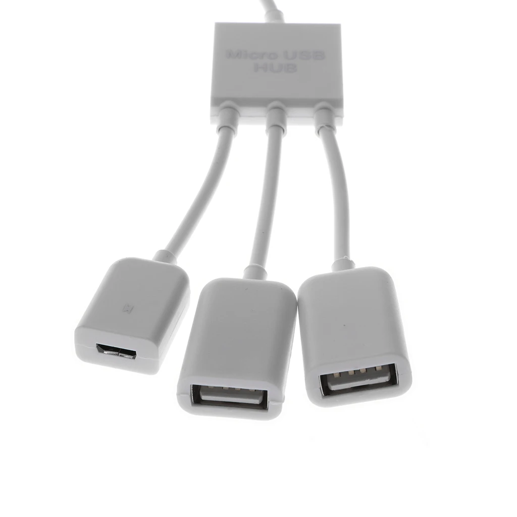 Микро usb хаб OTG Хост кабель 3 в 1 Micro USB папа к женскому 1x + 2x 2 0 удлинитель адаптер для