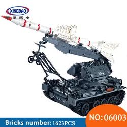 Xingbao 06003 1623 шт. военные серии SA-2 рекомендация Набор строительных блоков кирпичи развивающие мальчика игрушки для детей Подарки