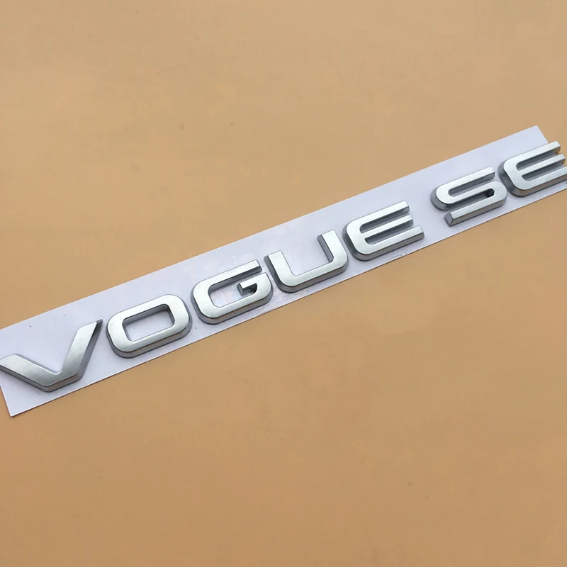 L SCV6 SDV8 эмблема с буквенным логотипом для Range Rover VOGUE VOGUESE Expression расширенная версия автомобиля Стайлинг боковой багажник значок стикер - Цвет: Original matt silver