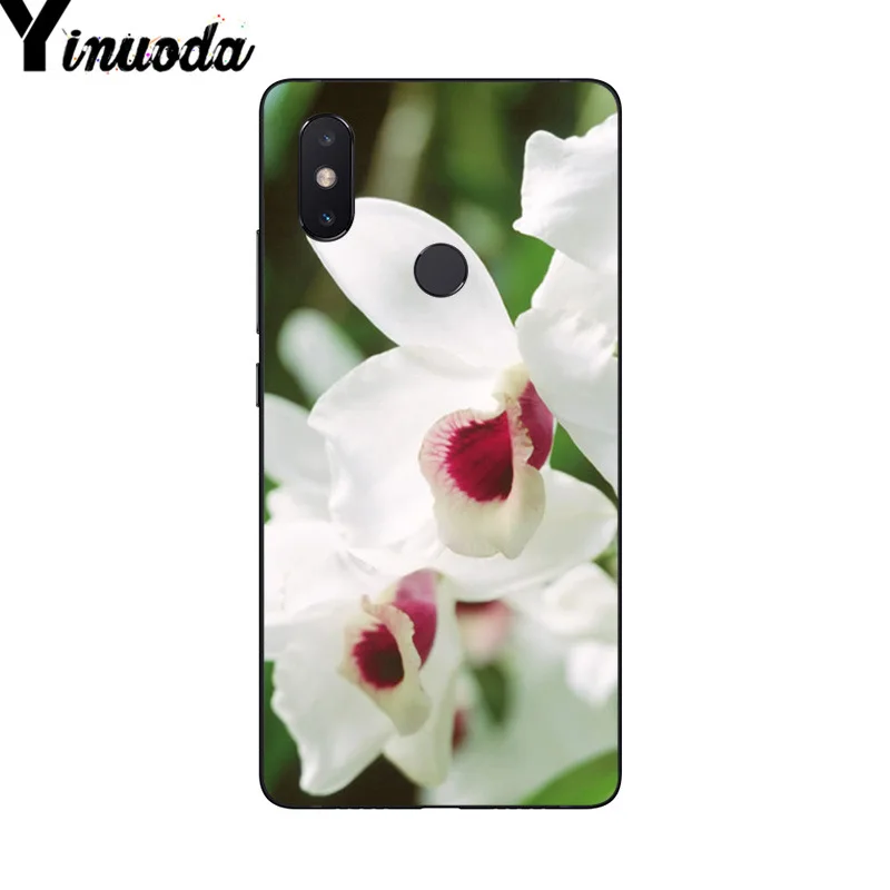 Yinuoda цветок белая Орхидея Diy печать рисунок чехол для телефона Xiaomi Mi 6 Mix2 Mix2S Note3 8 8SE