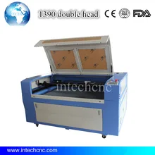 Высокая производительность Двойные головки 1490 1390 картона лазерной резки цена