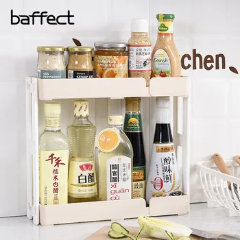 

Kitchen Storage Desktop Shelf Plastic Bathroom Table Cosmetics Shelf Wash Storage Rack Kitchen Storage Holders