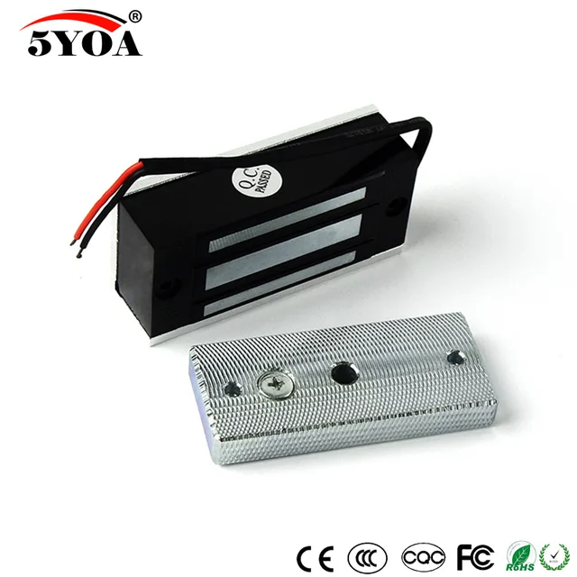 Electronic Door Lock Electric Magnetic Lock Gate Opener Suction Holding Force Electromagnetic for Access Control System Various 5