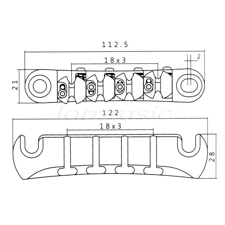 Бас задний мост для 4 струн Tune O Matic Стоп Бар золото серебро электрогитары Запчасти Аксессуары