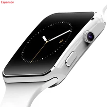 Espanson X6 Smart Watch Bluetooth Wearable Devices Smartwatch For apple iPhone Android Watch Support SIM Card Camera wristwatch