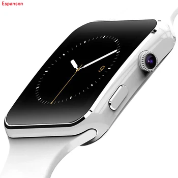 

Espanson X6 Smart Watch Bluetooth Wearable Devices Smartwatch For apple iPhone Android Watch Support SIM Card Camera wristwatch