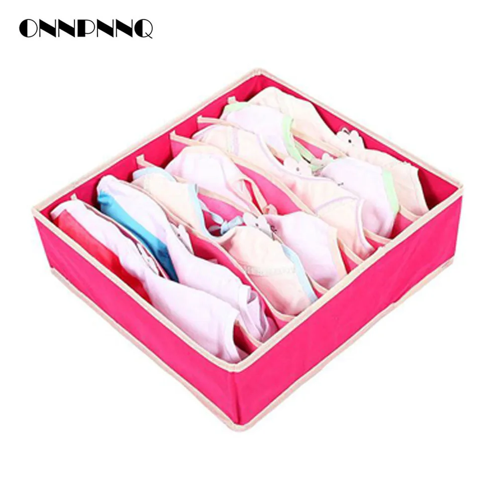 4 pcs/Set Foldable Divider Storage Bra Box Non woven Fabric Folding