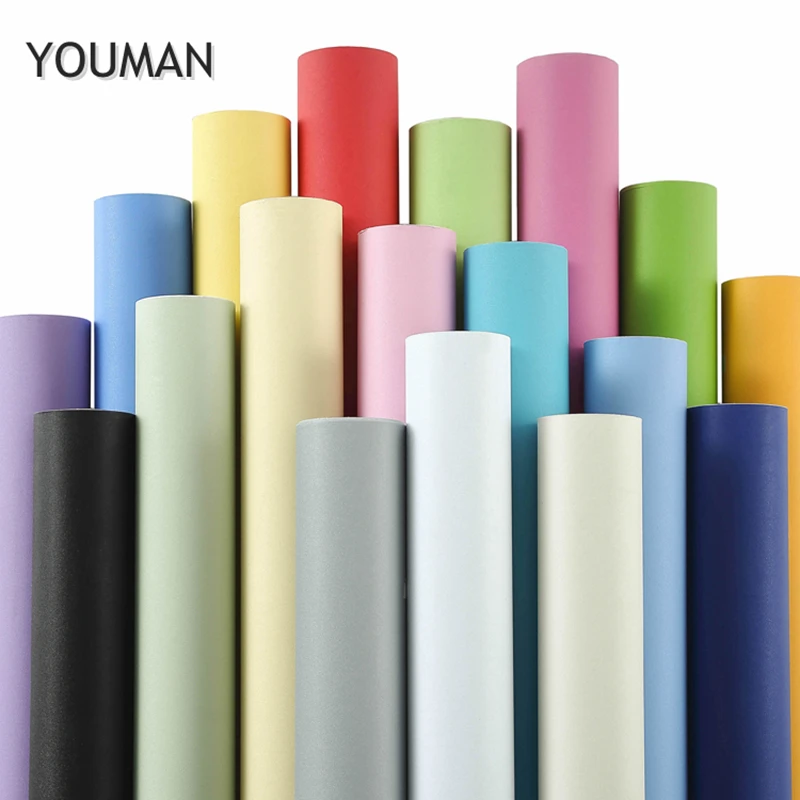 Self Adhesive PVC Vinyl Wallpapers Roll Furniture Kitchen Decoration