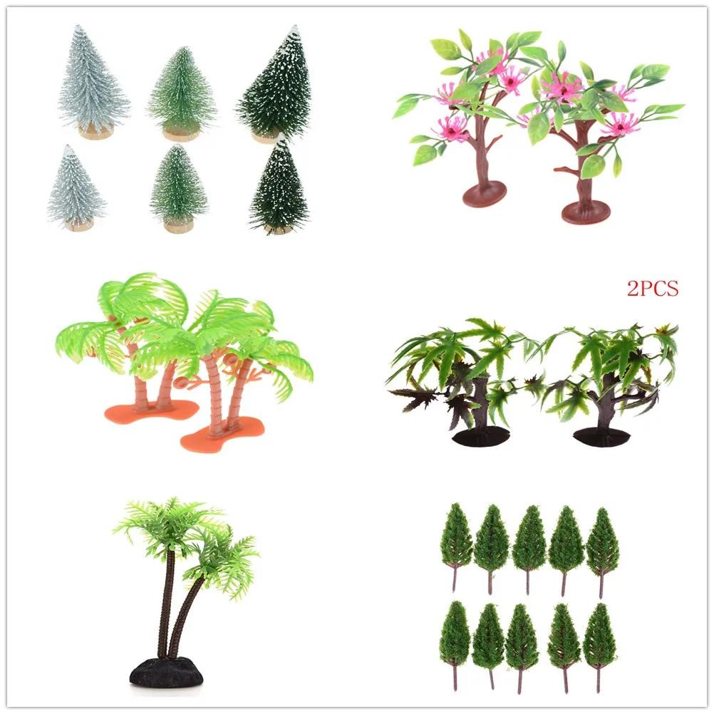 

Plastic Miniature Model Trees For Building Trains Railroad Wargame Layout Scenery Landscape Diorama Accessories 10/3/2/1PCS
