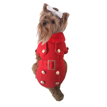 

New Coming Popular Eu Wool And Cotton Material Pet Dogs Winter Coat Puppy Dogs Clothing Coat For Dog
