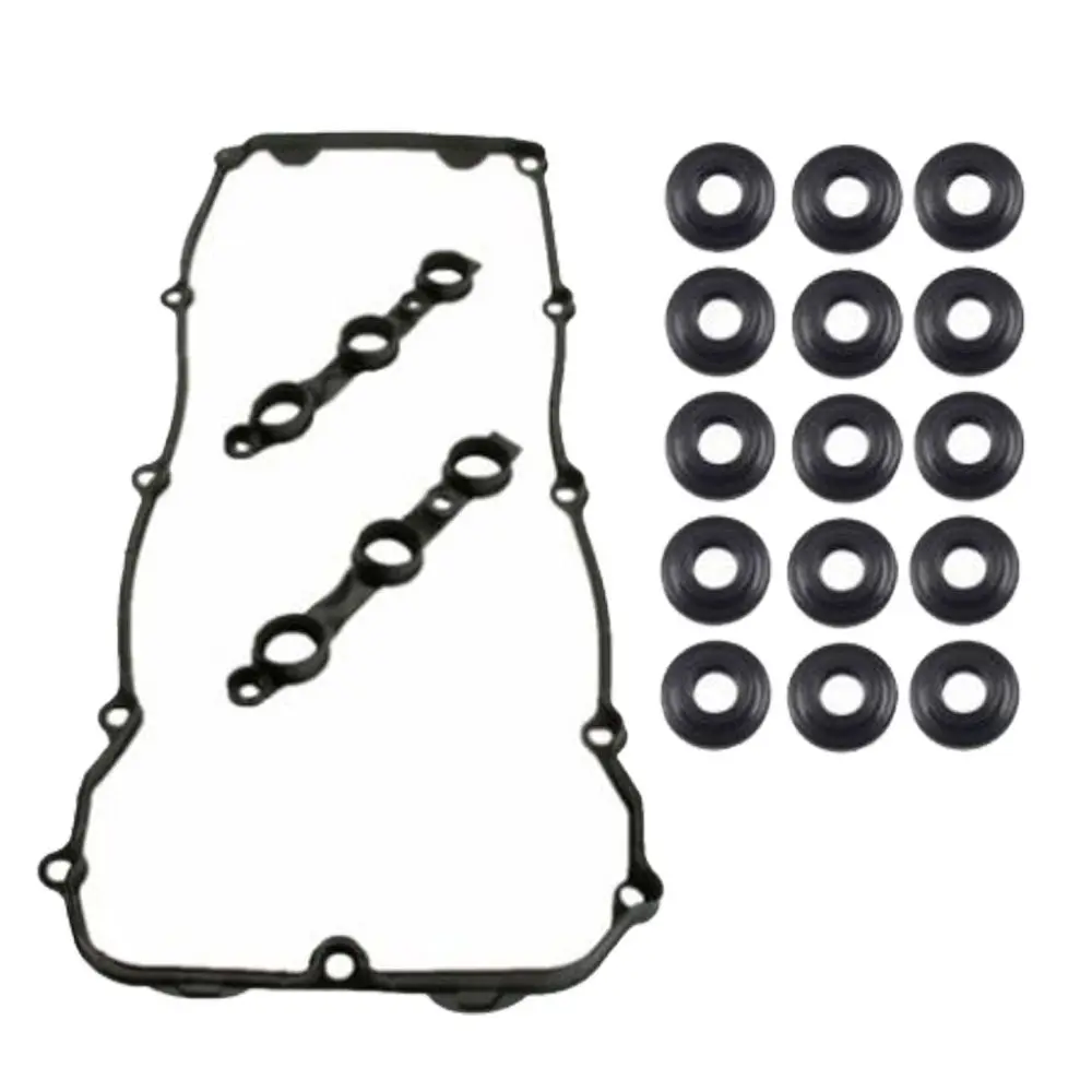 QP0031 11129070990 Engine Oil Filter Valve Cover Gasket Set Seal + 15