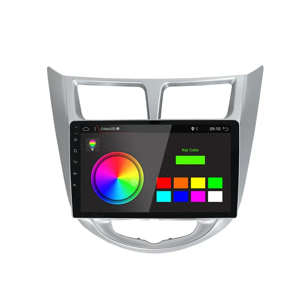 Perfect 4G RAM Car Radio Multimedia 2 din android 9.0 Video Player Navigation GPS For Solaris For Hyundai Accent Verna Sedan with Camera 1