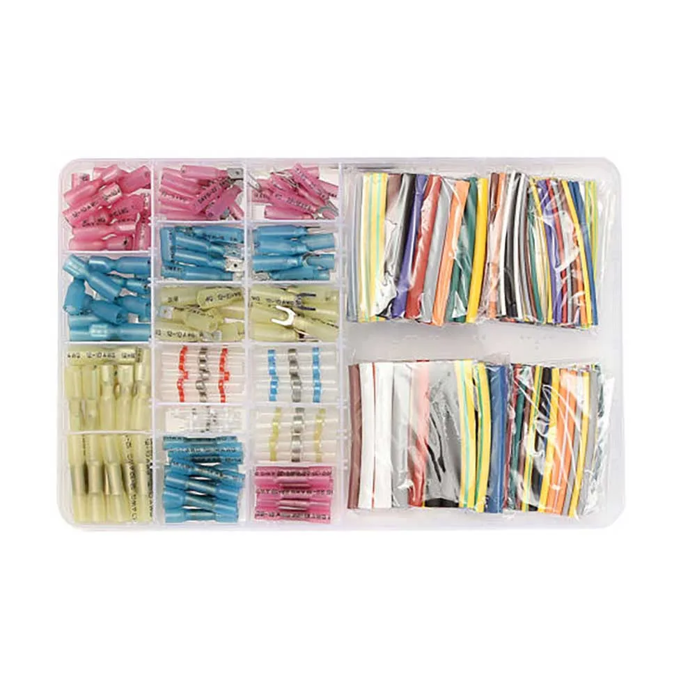 

294pcs Car Wire Electrical Terminals Crimp Connectors & Heat Shrink Tube Sleeving Cable