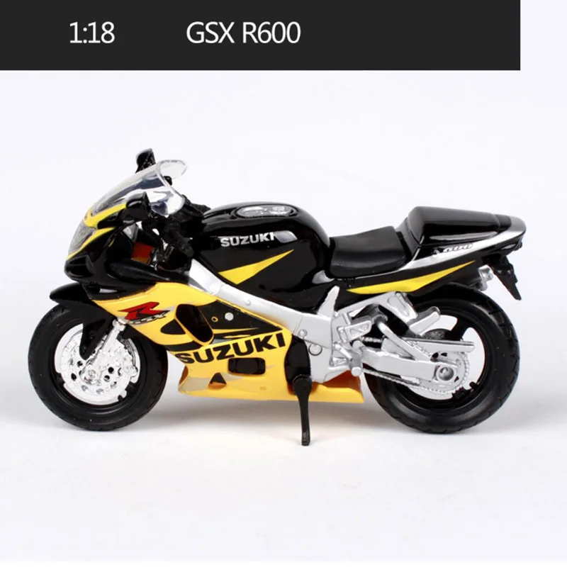 Maisto 1:18 масштаб мотоцикл игрушки сплав мотоцикла GSX R750 RMZ250 GSX R600 Коллекционная модель украшения подарки для мальчиков - Цвет: GSX R600