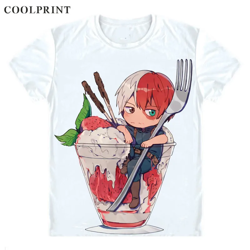 Футболка Todoroki Shouto Мужская Повседневная рубашка с принтом боку моя геройская