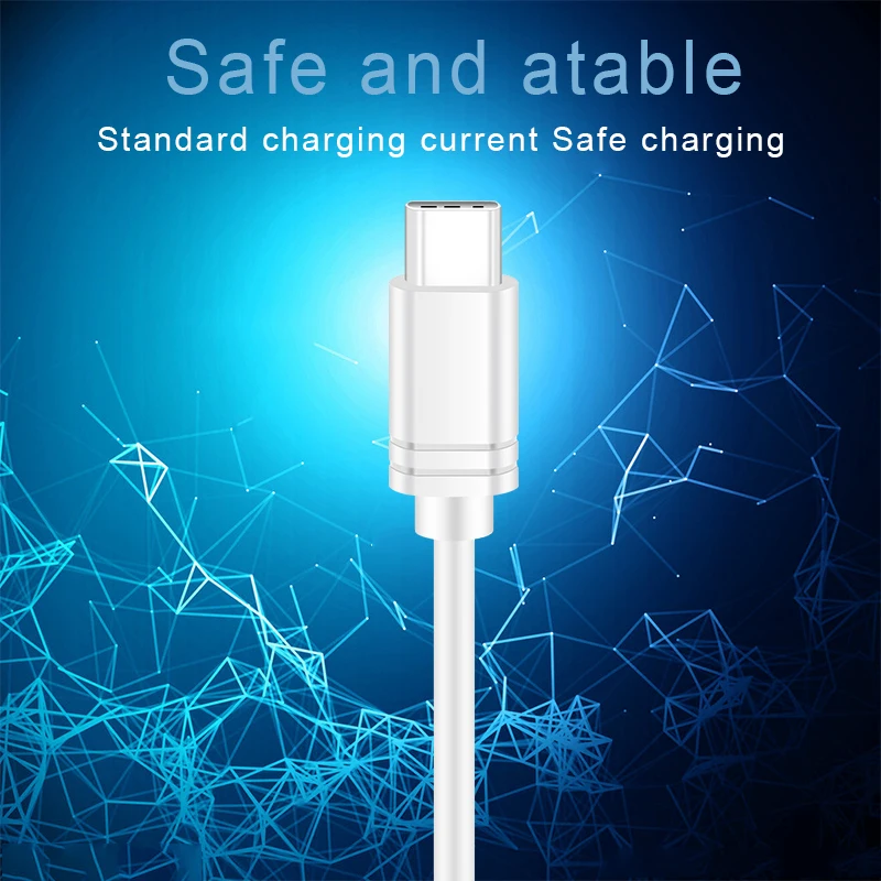 Data USB Type C Charger Cable For Galaxy S8 S9 S10 E Plus Huawei Xiaomi Fast Charging Type-C TypeC Short Long 1m 2m 3m Wire Cord