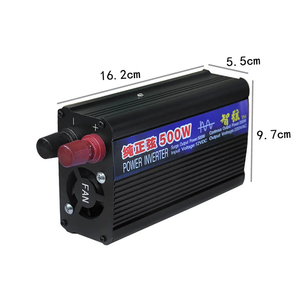 SUNYIMA 1 шт. 500 Вт инвертор с чистым синусом Мощность инвертор DC12V/24 V постоянного тока до AC220V автомобиля дома Мощность конвертер