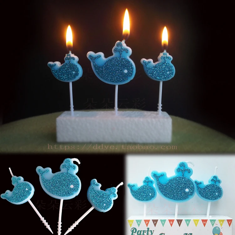 День рождения, маленький кит, синий, блеск, мультфильм, торт, дети, год, ребенок, Дельфин