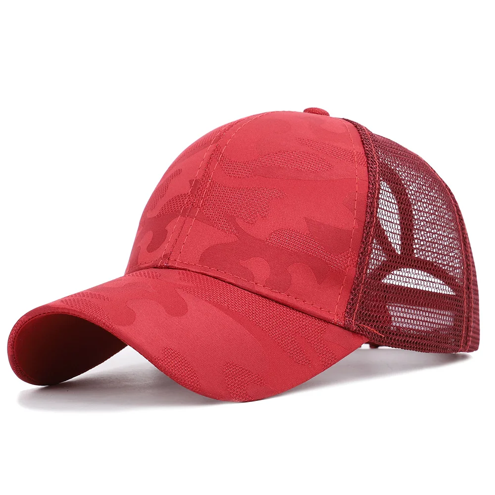 Women Baseball Cap Summer Mesh Hat Ponytail Cartoon Adjustable Breathable Outdoor Accessory (28)