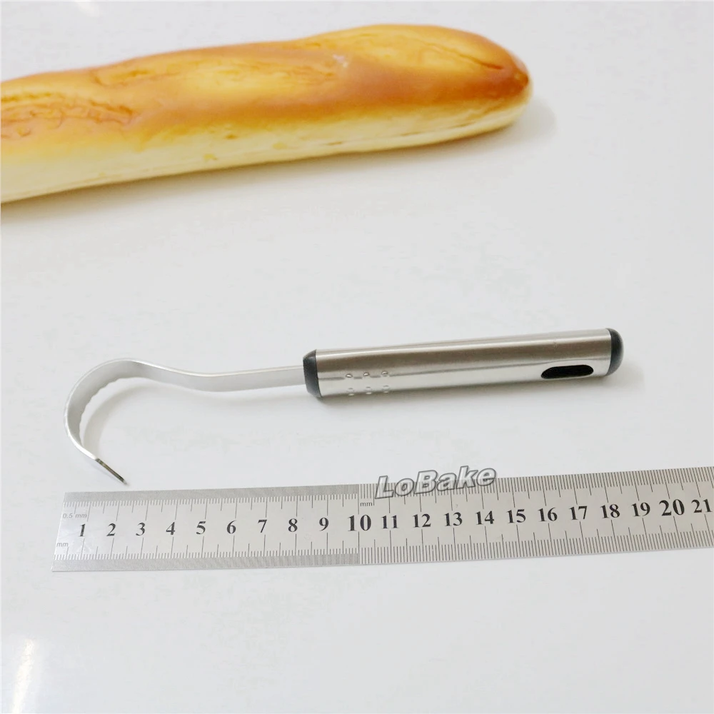 High Quality Stainless steel BUTTER CURLER curved knife chocolate mousse cake scraper for cooking tools