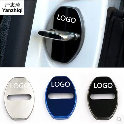 

Free shipping 4pcs/lot Door Lock Decoration Protection Cover case for Skoda Superb Yeti Rapid Octavia Fabia Vision car styling