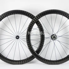 Новейший 700C 50 мм Дорожный велосипед Матовый Твил 12 к полный углеродного волокна велосипед колесный диск обод легкий 23 25 мм ширина