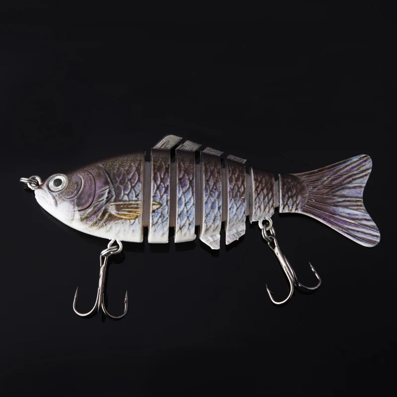 1 قطعة الصيد السحر Wobblers Swimbait Crankbait الصلب بيت إيسكا الاصطناعي الصيد معالجة نابض بالحياة إغراء 7 شريحة 10 سنتيمتر 15.5g