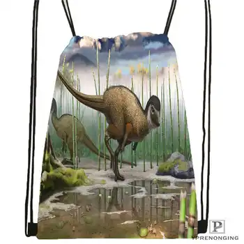 

Custom jurassic-world- @1 Drawstring Backpack Bag Cute Daypack Kids Satchel (Black Back) 31x40cm#2018611-2(18)